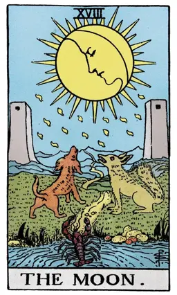 The Moon tarot card