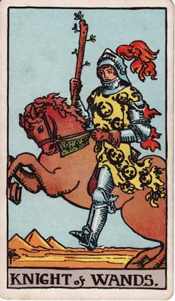 Knight of Wands tarot card